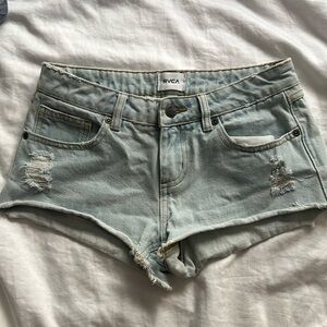 RVCA Low Rise Denim Shorts